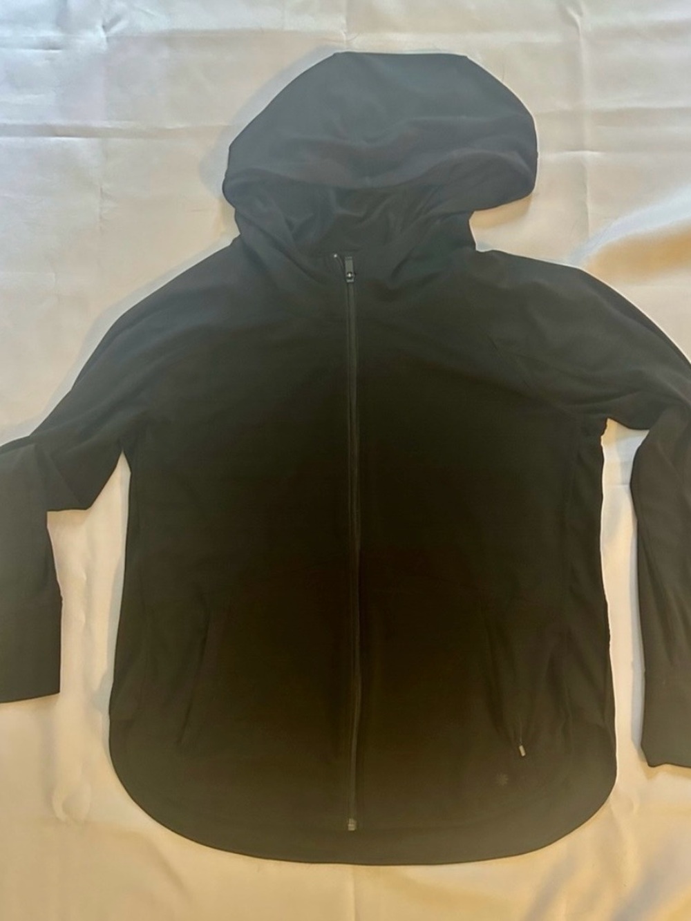 Athleta Lightweight Black Jacket with Hood